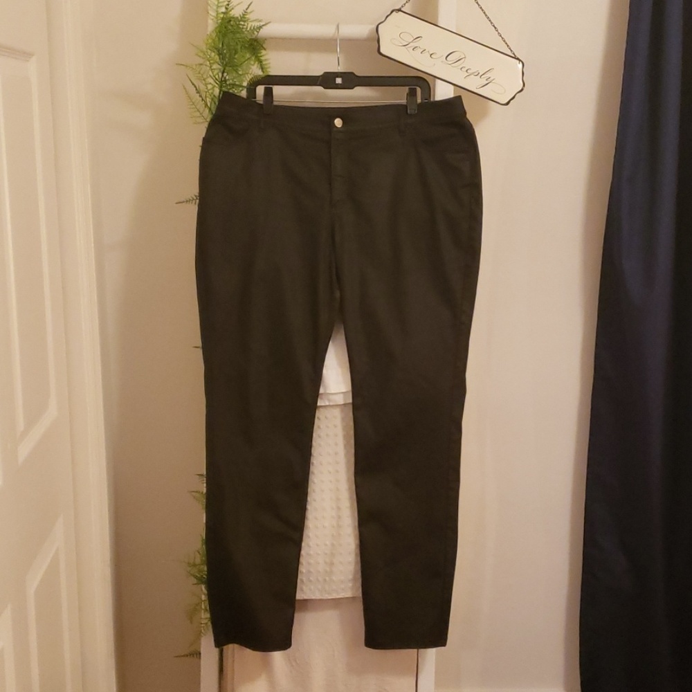 Lafayette 148 waxed jeans